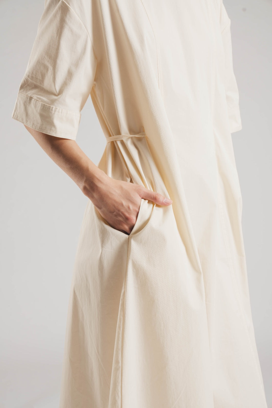 TIDAL DRESS BEIGE