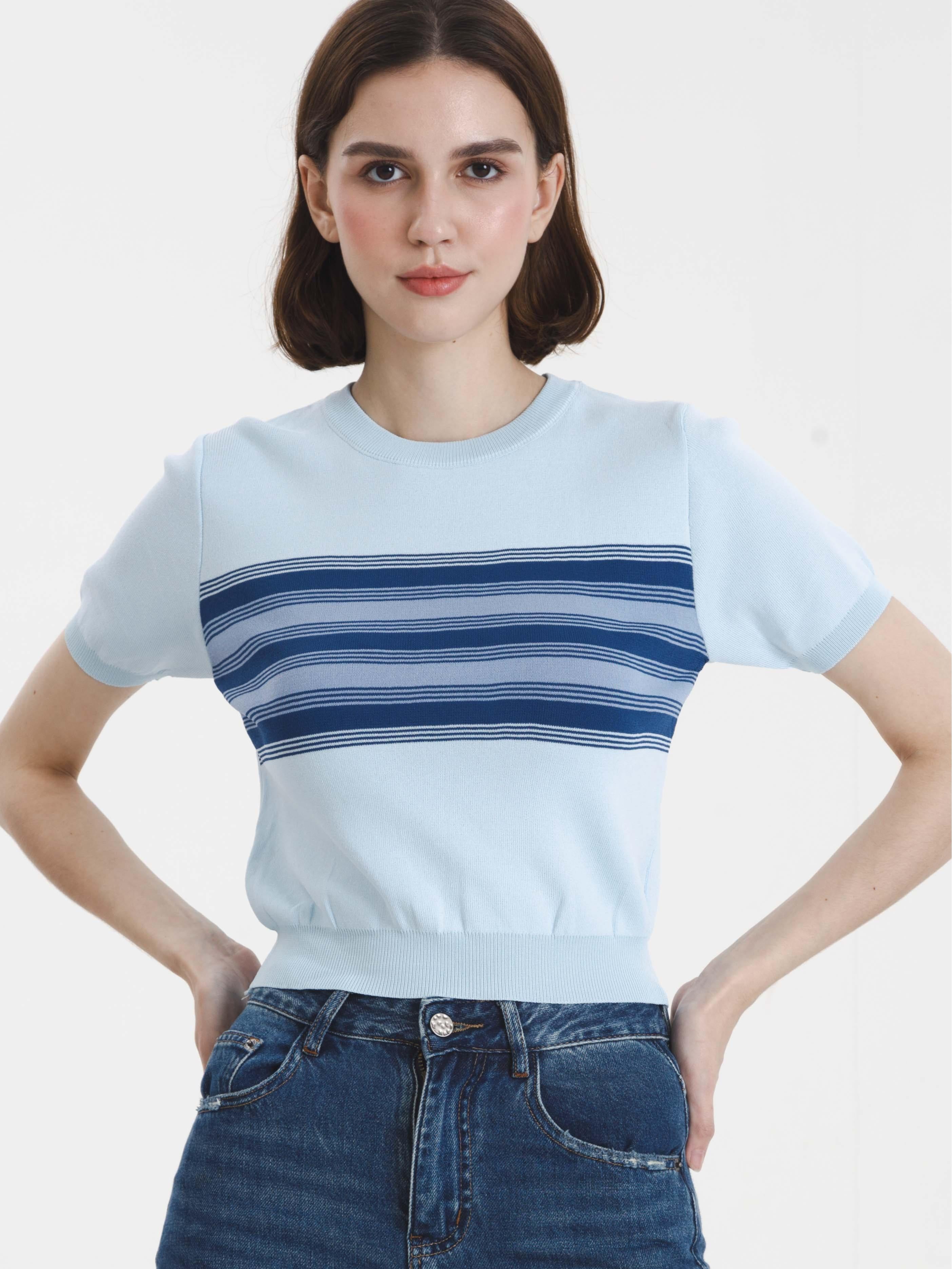 NARELLE TOP BLUE