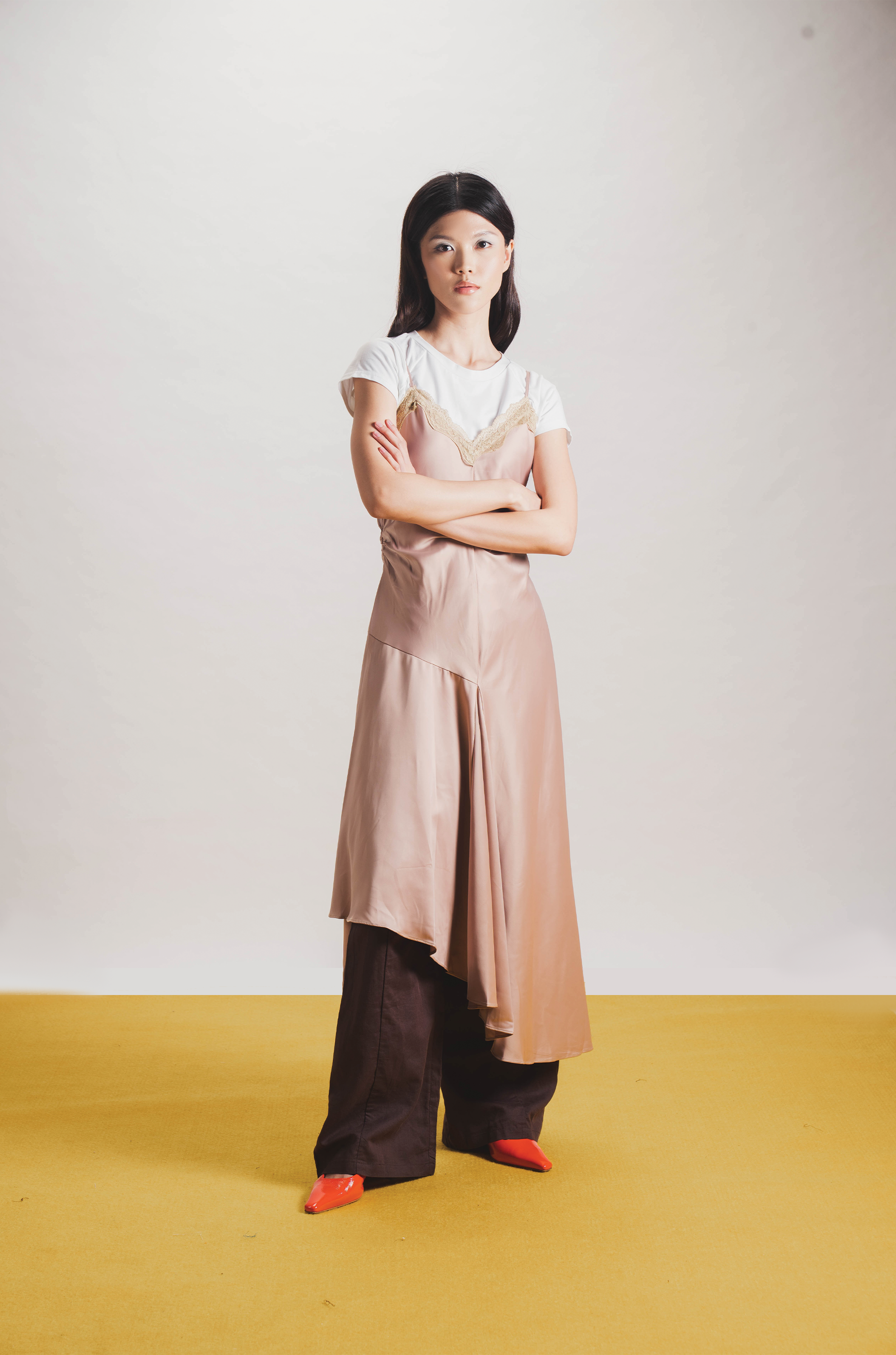 FONTAINE DRESS BROWN