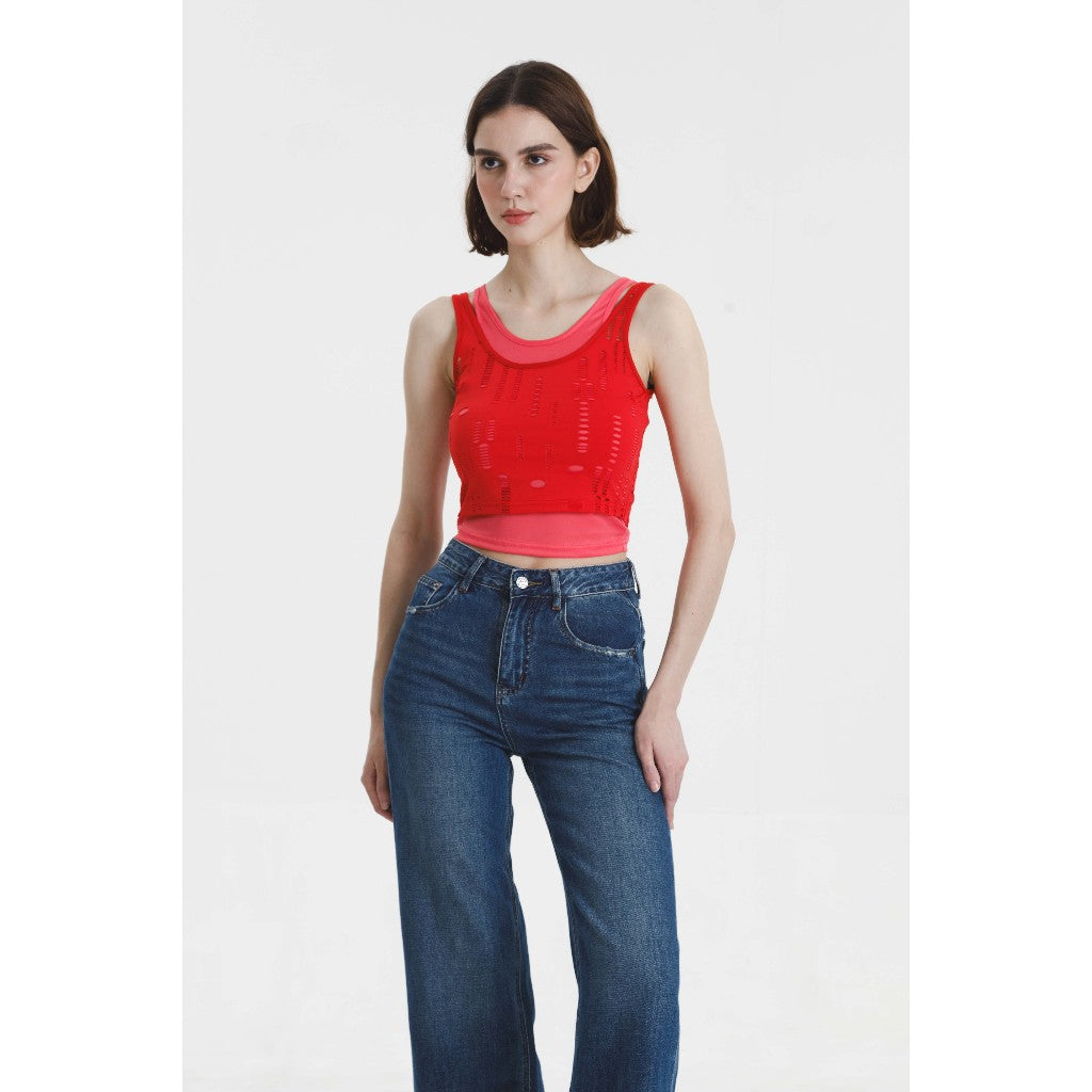 LEANDER TOP RED