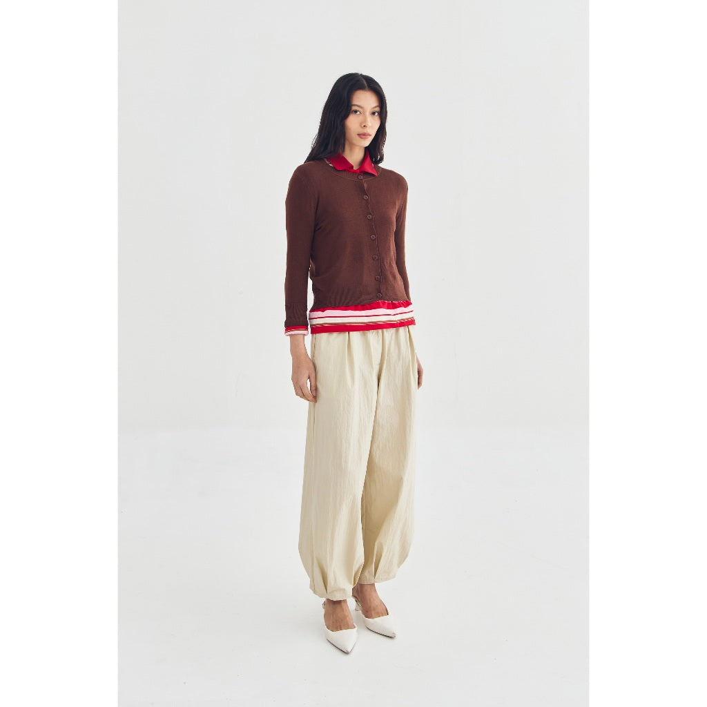 ROWENA CARDIGAN BROWN